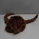Dog Horn Wig for Halloween Christmas, Funny Pet Bull Costumes for Dog Cat, Pet Clothing Accessories (Size M)