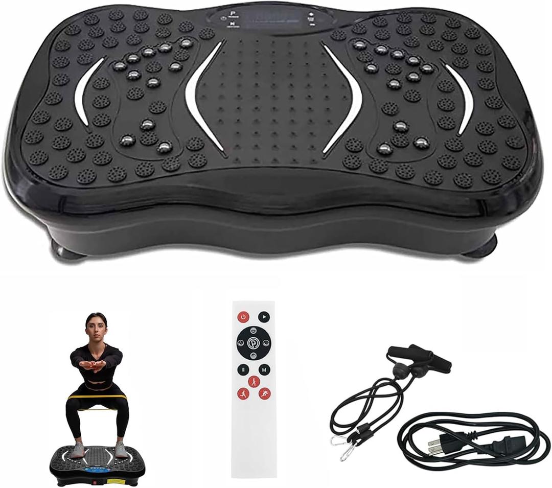 Vibration Fitness Trainer Lymphatic Drainage Vibration Board Suitable for Weight Loss, Body Shaping, Health Management, Home Gym Workouts