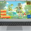 15.6" Full HD Laptop with 16GB RAM 256GB SSD,Laptop Computer, Dual-core 6500Y Processor Up to 3.4GHz,WiFi5,USB-C, Poratable Business and Student Laptops,Sliver