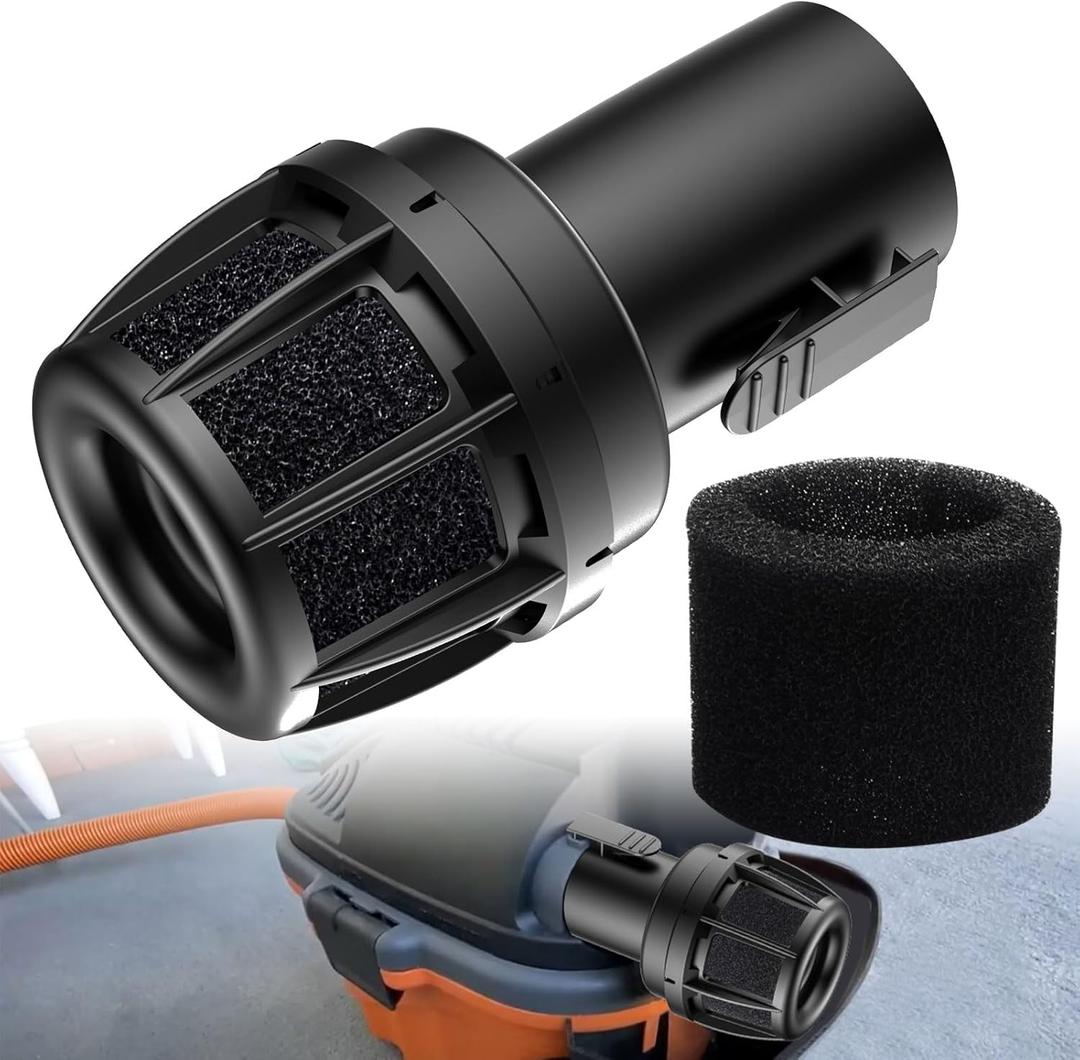 Muffler Diffuser Wet/Dry Vac Attachment (2-1/2 inch) CMXZVBE38660 Compatible with Craftsman Shop Vacuums Diffuser with Replacement Sponge