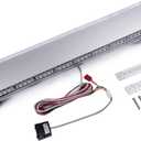 ASPL 47" 88 LED High Intensity Low Profile Roof Top Strobe Light Bar Emergency Warning Strobe Lights for Tow Truck Construction Vehicles (Amber/White)
