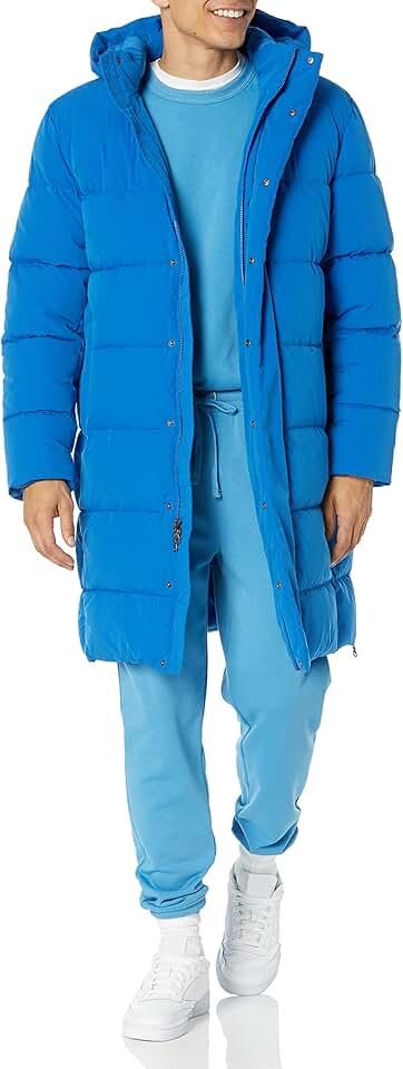Amazon Essentials Mens Hooded Long Puffer Coat, Size: 4X-Large Big