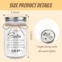 Friendship Gifts for Women, Mason Jar Night Lights for Friend, Gifts for Friends Best Friend Birthday Gifts, Thankgiving Christmas Gifts for Women,Gift for BFF (Sister, Sister)