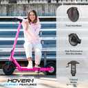 Hover-1 Journey Electric Scooter 14MPH, 16 Mile Range, 5HR Charge, LCD Display, 8.5 Inch High-Grip Tires, 220LB Max Weight, Cert. & Tested - Safe for Kids, Teens, Adults, 42 x 16.5 x 19.2