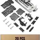 20Pcs Upgraded W10712395 Dishwasher Upper Rack Adjuster Kit, Suitable for Whirlpool Kenmore Kitchenaid, Replaces W10350375 PS10065979 AP5957560 WDT730PAHZ0 WDT750SAHZ0 WDT780SAEM1 WDT970SAHZ0
