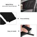 Car Curtains for Window, 2Pcs Auto Side Window Shade Blackout Sunshades Curtains Adjustable Sun Shade Drape Visor Valance Curtain for Breastfeeding, Sleeping, Changing Clothes,