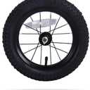 JOYSTAR 12 Inch Kids Bike Front Wheels Replacement with 12 Inch Air Rubber Tire Black Don't Fit with Huffy Bike