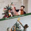 Christmas Tree Topper Holder - Twist On Universal Stabilizer with Adjustable Attachments. Secure Lock for Treetop Ornaments, Fits Most Basic Tree Types & Topper (Green)