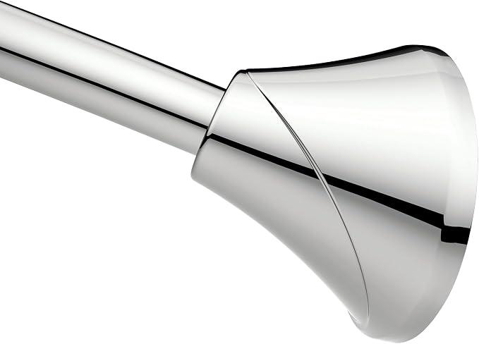 Moen CSR2172CH Curved Tension Shower Curtain Rod, Chrome Finish