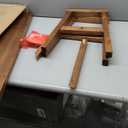 Handcrafted Solid Wood Bench, 30" - Farmhouse-Style Entryway Seating for Living & Dining Room, Rustic Design, Natural Finish (Brown)