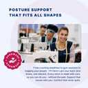 Fit Geno Back Brace and Adjustable Posture Corrector And Trainer for Women and Men, Back Straightener, Scoliosis and Hunchback Correction, Back Pain, Spine Support, Pink, Medium (Waist 34-41 Inch)