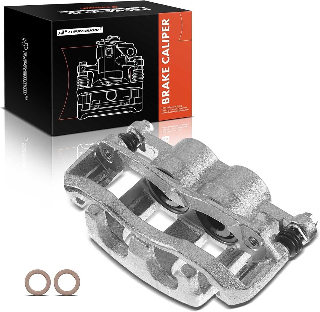 A-Premium Disc Brake Caliper Assembly with Bracket Compatible with Select Ford and Mercury Models - Explorer/Mountaineer 2006-2010, Explorer Sport Trac 2007-2010, 4.0L/4.6L - Front Right Passenger