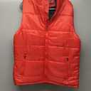 TUVEKE Men's Puffer Vest Red Puffer Vest Men Sleeveless Zipper Quilted Vest Winter Warm, 3XL