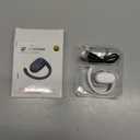 WooAwesome Open Ear Headphones - 120 Days Standby Time - 24H Playtime - Control Music, Phone Calls & Volume with Built-in Remote. Wireless Earbuds. Left Ear ONLY (White)