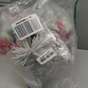 Lyrow 80 Pieces Christmas Snowy Pine Tree Picks Artificial Berry Stems Sprays Faux Cedar Pine Needles Branches for Holiday Arrangement Wreath DIY Garland Holiday Decor Winter Greenery (Red)