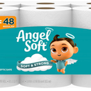 Angel Soft Toilet Paper, 12 Mega Rolls = 48 Regular Rolls, Soft and Strong Toilet Tissue