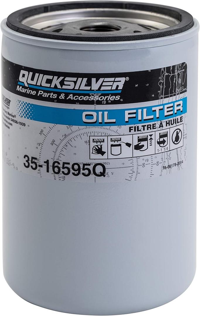 Quicksilver 16595Q Oil Filter for MerCruiser High Performance V-8 Engines