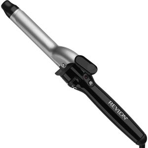 Revlon Perfect Heat Triple Ceramic Curling Iron | For Silky Smooth Medium Curls (1 in) (Silver & Black)