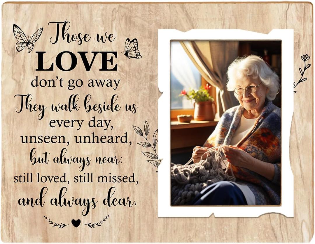 Memorial Picture Frame,Remembrance Picture Frame or Memorial Gift,Gifts for Loss of Loved One,Grandmother,Grandfather, Grandparents,Fits 4 x 6 In Photo