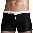 TONLEN Mens Swimwear Short Swim Trunks with Zipper Pocket XL