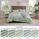 Bedsure Waffle Comforter Set King, Sage Green Soft Bedding, Waffle Weave Bed Set, 3 Pieces, 1 Comforter (104"x90") and 2 Pillow Shams, Cotton Shell and Polyester Lining for All Seasons