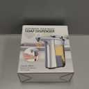 FKWin Automatic Soap Dispenser, Touchless Hand Soap Dispensers 17oz/500ml with 5 Adjustable Soap Levels, Kitchen Soap Dispensers, Liquid Hand Soap Dispenser Bathroom, Silver