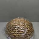 Handwoven Water Hyacinth Scalloped Hanging Basket, Wall Basket Hanging for Flowers Front Door Entryway, Living Room Scalloped Dcor Wall Hanging Baskets 16" x 10" x 7", Boho Hanging Storage (Natural)