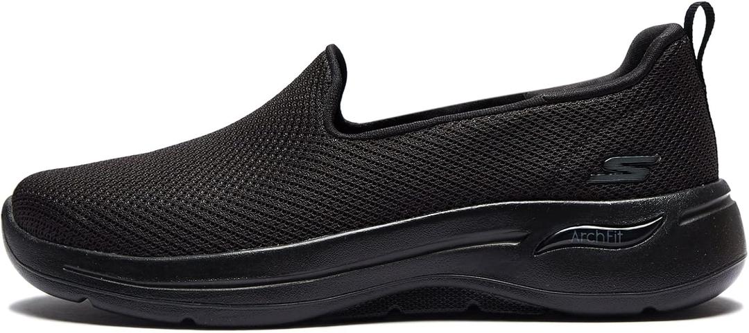 Skechers Women's Go Walk Arch Fit Grateful (6, Black)