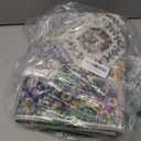 Runner Rug Washable Moroccan Trellis Hallway Runner Rug Entryway Rug, Stain Resistant Non-Slip Bedroom Rug Vintage Distressed Entrance Carpet for Laundry Kitchen, Purple/Grey, 2' x 6'