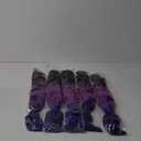 AIDUSA Ombre Braiding Hair Puprle Braiding Hair Extensions 5pcs Synthetic 24 Inch 3 Tone Jumbo Braiding Hair Black to Purple Crochet Braiding Hair 100g (#49 Black to Purple)
