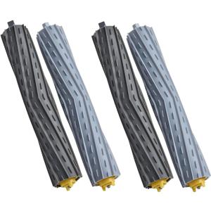 Rubber Roller Brushes,Replacement Parts for irobot Roomba 800 & 900 Series, Roomba 800 850 860 861 866 870 880 890 900 980 985 Vacuum,Roomba Accessories 2 Sets of Debris Extractor