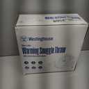 Westinghouse Electric Snuggle Throw Blankets with Foot Pocket, Wearable Heated Blanket with Sleeves, 6 Heating Levels & 2 to 10 Hours Heating Time Settings, 50 * 70"+18", Navy (Navy Blue& Ivory)