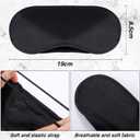 100 Pack Eye Mask Disposable Blindfolds for Games with Nose Pad Soft Eye Cover Party Pack Sleep Eye Masks Eye Shade Mask Women Men Kids (Black)