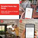 Sengled Smart Light Bulbs, Smart Candelabra LED Bulb, Dimmable Chandelier Light Bulbs, 5W (40W Equivalent) 450LM, Smart Bulbs That Work with Alexa Google, Only 2.4GHz WiFi, No Hub Required, 4 Pack