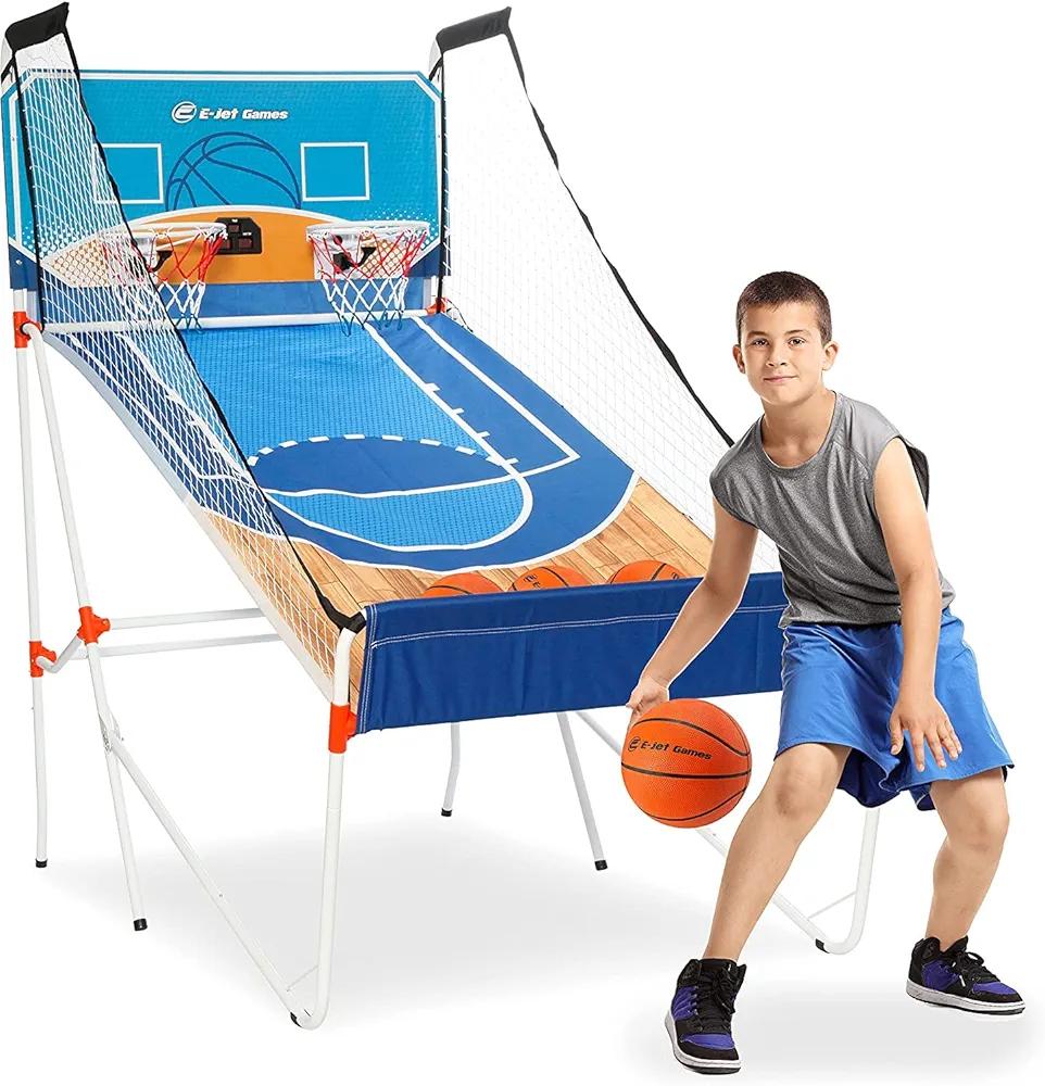 Electronic Basketball Games, Basketball Gifts for Kids Boys Girls Children Youth & Teens | 16-in-1 Games Dual Shot, Blue