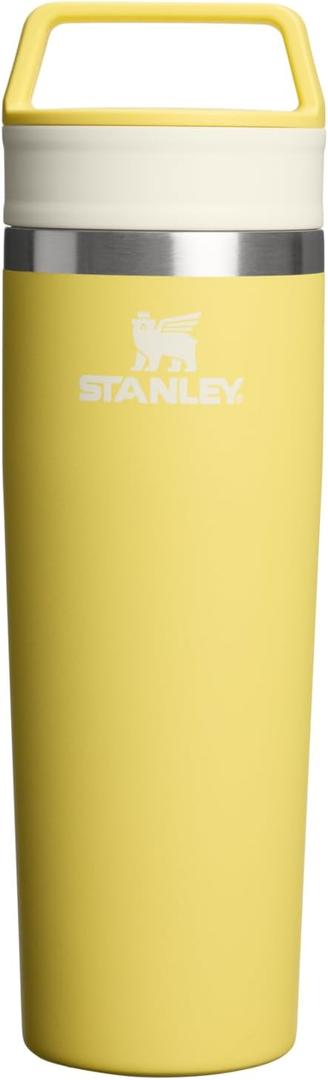 STANLEY Cafe To Go Travel Mug 20 oz | Leakproof Two-Part Drink Through Lid | Tumbler Cup for Coffee, Tea and Drinks | Insulated Stainless Steel Coffee Mug | BPA-Free | Daffodil