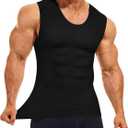 Eleady Compression Shirt Men Sleeveless - Gym Tank Tops Men's Slimming Compression Tank Body Shaper XL