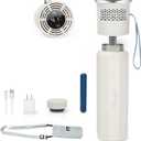 Electric Insulin Cooler Travel Case, TSA Approved Medication Cooler for Travel Hold 17 Medication Pens, 36-68F OnTheGo Medicine Diabetes Travel Case with Digital Display & Icicle, White