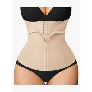 MERYOSZ Waist Trainer Corset Zipper Tummy Control Shapewear Breathable Waist Cincher for Women Body Shaper Sport Girdle M MERYOSZ Waist Trainer Corset Zipper Tummy Control Shapewear Breathable Waist Cincher for Women Body Shaper Sport Girdle M