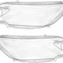 1 Pair Left and Right Clear Headlight Lens Cover PC Shell Compatible with Honda CR-V 2012 2013 2014 2015 2016