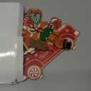 Menkxi 6 Pcs Christmas Wooden Table Decorations Merry Christmas Sign Wood Table Centerpiece Gingerbread Man Snowflake Centerpieces for Coffee Table Holiday Xmas Dinner Party Decor