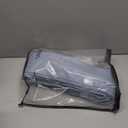 Blue Grey 90 Inch Linen Curtains Pinch Pleated for Living Room Bedroom Dining Boho Coastal Light Filtering Pinch Pleat Drapes Hooks Rings Back Tab Semi Sheer Dusty Blue Window Curtains 2 Panels