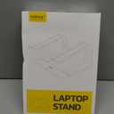 Nulaxy Laptop Stand, Ergonomic Aluminum Laptop Computer Stand, Detachable Laptop Riser Notebook Holder Stand Compatible with MacBook Air Pro, Dell XPS, HP, Lenovo More 10-16 Laptops - Rose Gold