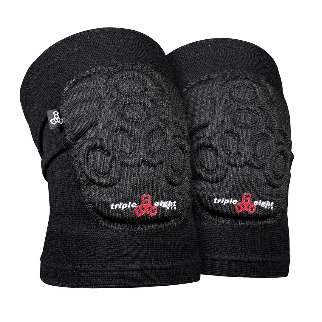 Triple Eight Covert Knee Pads  Ideal for Roller Skating, Biking, BMX, and Skateboarding (Large, Black)