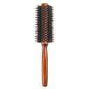 Boar Bristle Round BrushNatural Bristle Hair Brush Wooden Handle Styling Brush Prevents Tangles and Anti-Static for Hair Blowing, Styling, Curling, Detangling and Straightening(size:22.3x4.7cm)