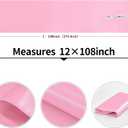 4-Pack Pink Satin Table Runner 12 x 108 Inch Long Bright and Smooth Silk Fabric Table Runner for Wedding Banquet Birthday Party Decoration, 12"x108" 4PCS