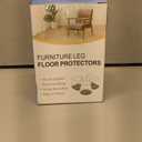 YOZON Small Chair Leg Floor Protectors for Hardwood Floors 32 Pack Felt Furniture Pads Silicone Caps Anti-Scratch Reduce Noise Black Round Small Fit 1/2" to 3/4" (14-19mm)