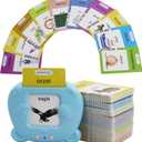 MAYAPHILOS 510 Sight Words Polish and English Talking Flash Cards Fun Polish Language Learning Toys for Kids, Learn Polish for Toddlers Sensory Preschool Educational Birthday Gifts