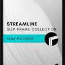 Americanflat 8.5x14 Picture Frame with Shatter-Resistant Glass - Streamline Collection - Thin Border Picture Frame for Wall Display - Hanging Hardware Included - Black