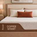 ROOST SLEEP Copper Smart Cooling Hybrid Mattress, King 14 Inch, Medium